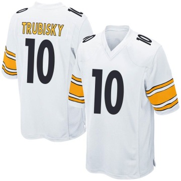 Mitch Trubisky Youth White Game Jersey