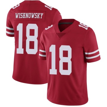 Mitch Wishnowsky Men's Red Limited Team Color Vapor Untouchable Jersey
