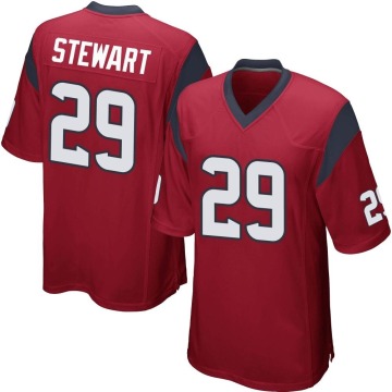 M.J. Stewart Men's Red Game Alternate Jersey