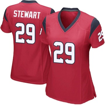 M.J. Stewart Women's Red Game Alternate Jersey