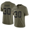 Montaric Brown Men's Brown Limited Olive 2022 Salute To Service Jersey