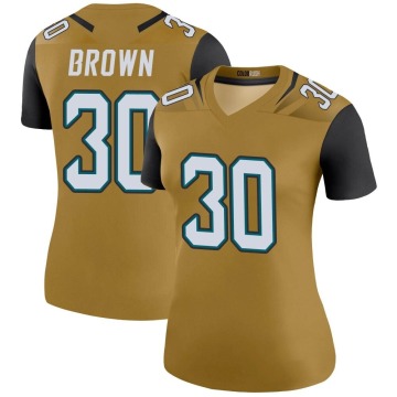 Montaric Brown Women's Gold Legend Color Rush Bold Jersey