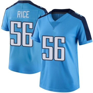 Monty Rice Women's Light Blue Limited Color Rush Jersey