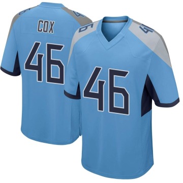 Morgan Cox Youth Light Blue Game Jersey