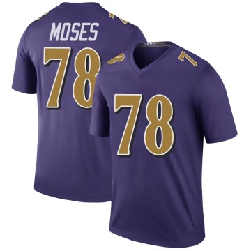 Morgan Moses Youth Purple Legend Color Rush Jersey