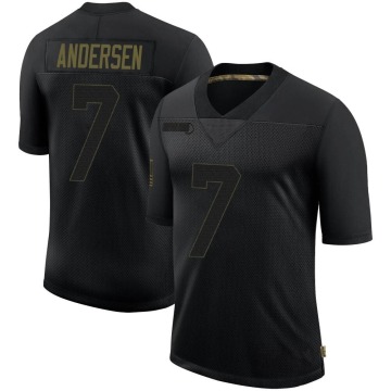Morten Andersen Men's Black Limited 2020 Salute To Service Jersey