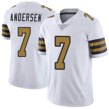 Morten Andersen Youth White Limited Color Rush Jersey