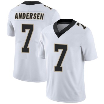 Morten Andersen Youth White Limited Vapor Untouchable Jersey