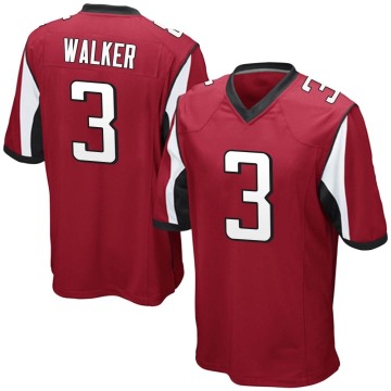 Mykal Walker Youth Red Game Team Color Jersey