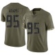 Myles Adams Men's Olive Limited 2022 Salute To Service Jersey
