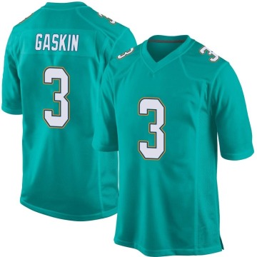 Myles Gaskin Youth Aqua Game Team Color Jersey