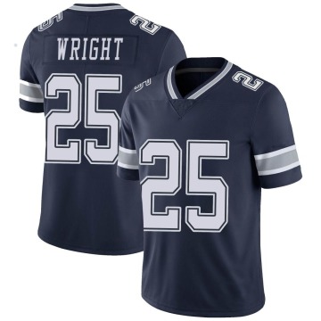 Nahshon Wright Youth Navy Limited Team Color Vapor Untouchable Jersey