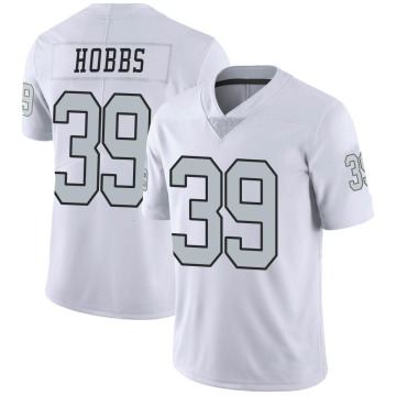 Nate Hobbs Men's White Limited Color Rush Jersey