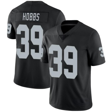 Nate Hobbs Youth Black Limited Team Color Vapor Untouchable Jersey