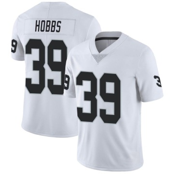 Nate Hobbs Youth White Limited Vapor Untouchable Jersey