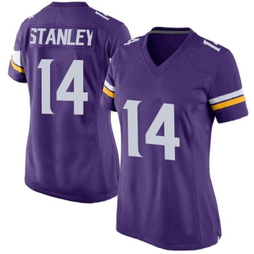 Nate Stanley Women's Purple Game Team Color Jersey