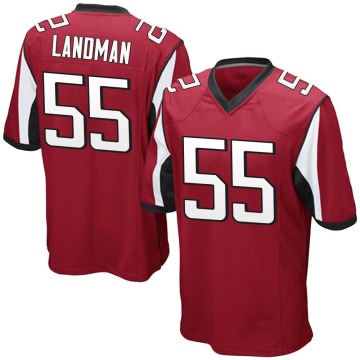 Nathan Landman Youth Red Game Team Color Jersey