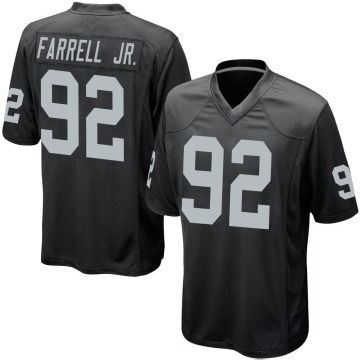 Neil Farrell Jr. Men's Black Game Team Color Jersey