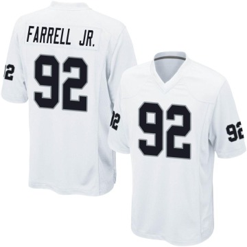 Neil Farrell Jr. Men's White Game Jersey