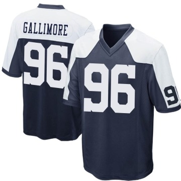 Neville Gallimore Youth Navy Blue Game Throwback Jersey