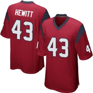 Neville Hewitt Men's Red Game Alternate Jersey
