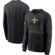 New Orleans Saints Men's Black 2020 Salute to Service Sideline Performance Long Sleeve T-Shirt