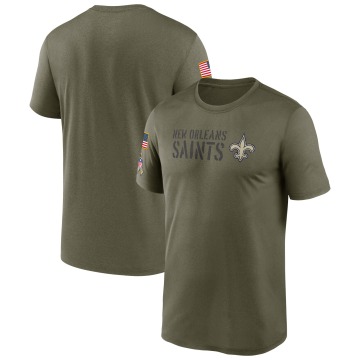 New Orleans Saints Men's Olive Legend 2022 Salute to Service Team T-Shirt