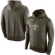 New Orleans Saints Men's Olive Salute To Service KO Performance Hoodie