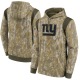 New York Giants Men's Camo 2021 Salute To Service Therma Performance Pullover Hoodie