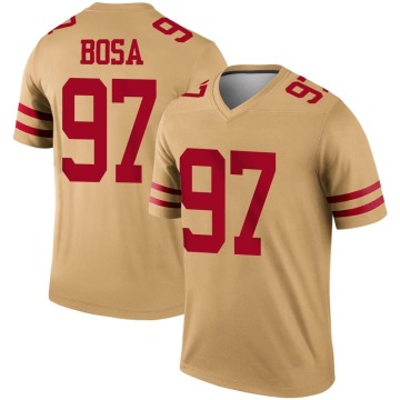 Nick Bosa Youth Gold Legend Inverted Jersey