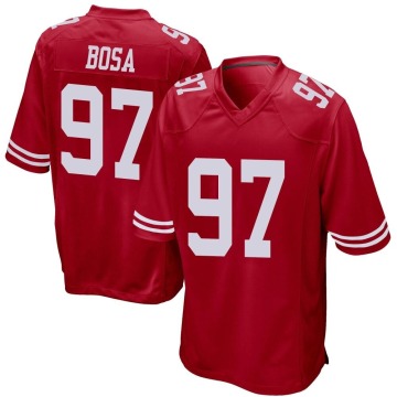Nick Bosa Youth Red Game Team Color Jersey