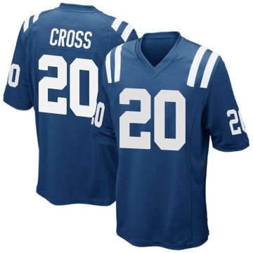 Nick Cross Youth Royal Blue Game Team Color Jersey