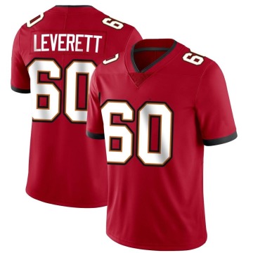 Nick Leverett Men's Red Limited Team Color Vapor Untouchable Jersey