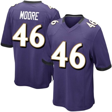 Nick Moore Youth Purple Game Team Color Jersey