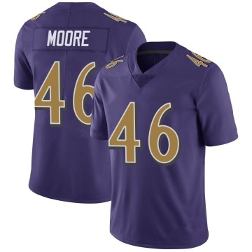 Nick Moore Youth Purple Limited Color Rush Vapor Untouchable Jersey