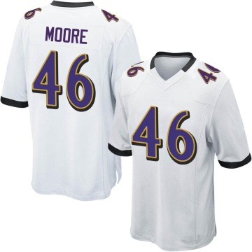 Nick Moore Youth White Game Jersey