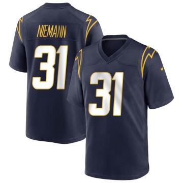 Nick Niemann Men's Navy Game Team Color Jersey
