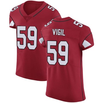 Nick Vigil Men's Red Elite Team Color Vapor Untouchable Jersey