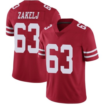 Nick Zakelj Youth Red Limited Team Color Vapor Untouchable Jersey