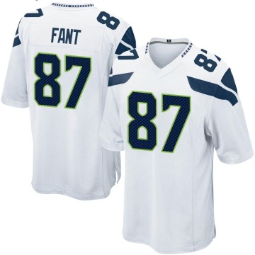 Noah Fant Youth White Game Jersey