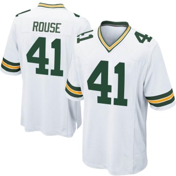 Nydair Rouse Men's White Game Jersey