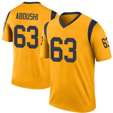 Oday Aboushi Men's Gold Legend Color Rush Jersey