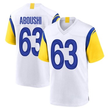 Oday Aboushi Men's White Game Jersey