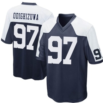 Osa Odighizuwa Men's Navy Blue Game Throwback Jersey