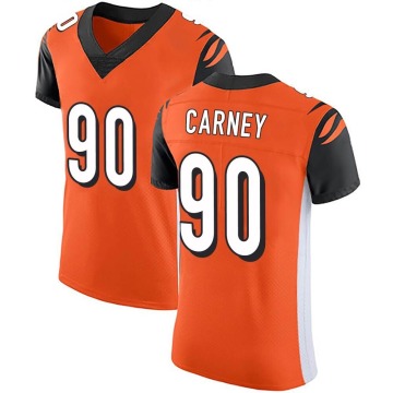 Owen Carney Men's Orange Elite Alternate Vapor Untouchable Jersey