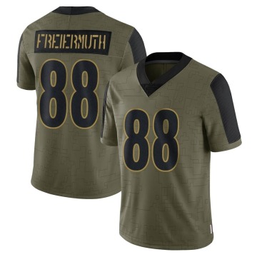 Pat Freiermuth Youth Olive Limited 2021 Salute To Service Jersey
