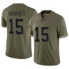 Patrick Mahomes Youth Olive Limited 2022 Salute To Service Jersey