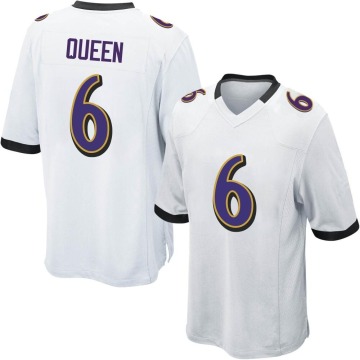 Patrick Queen Men's White Game Jersey