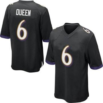 Patrick Queen Youth Black Game Jersey