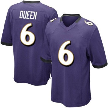 Patrick Queen Youth Purple Game Team Color Jersey